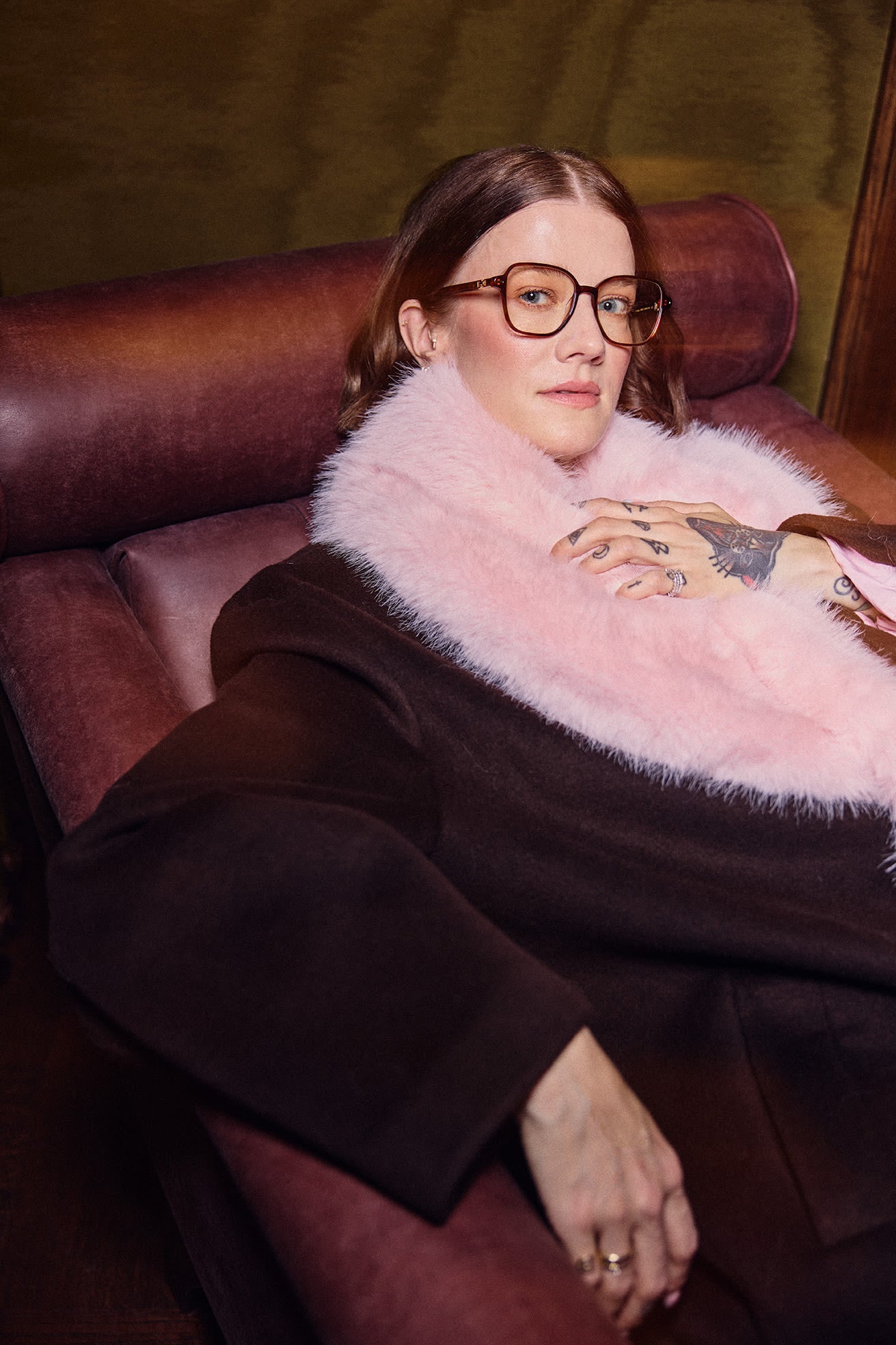 Trude Fake Fur Collar