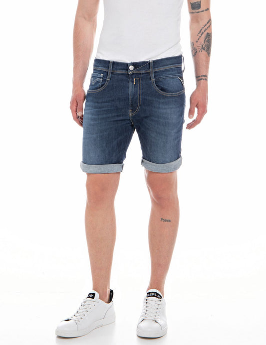 NEW ANBASS SHORT 661 Y72 Dark Blue