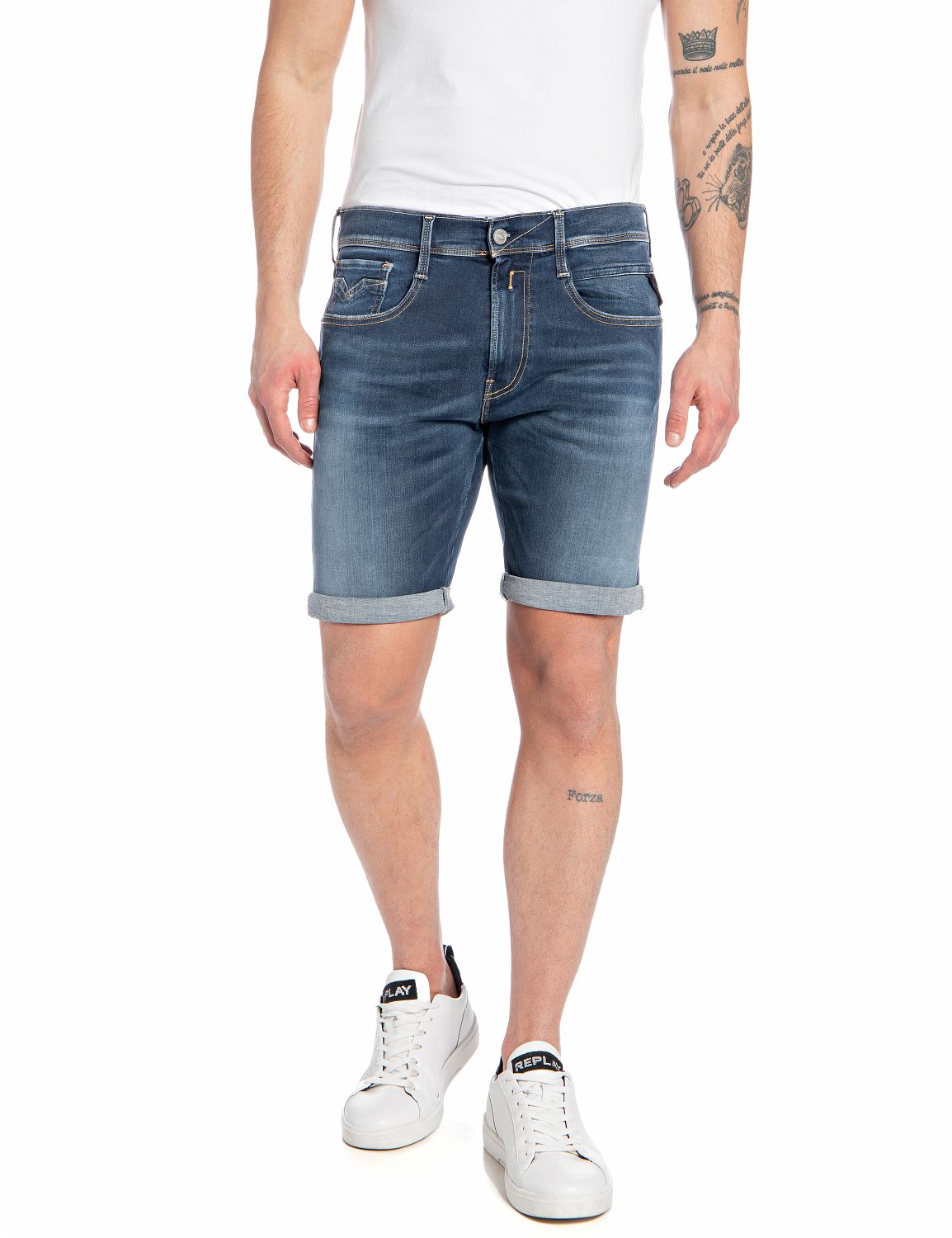 NEW ANBASS SHORT 661XR11 Dark Blue