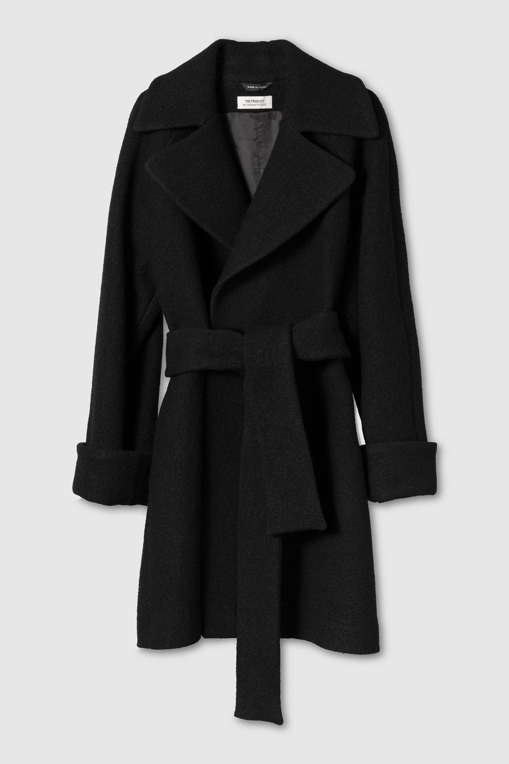 WMN WOOL COAT MID