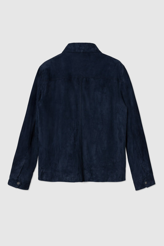 SUEDE ZIP JACKET