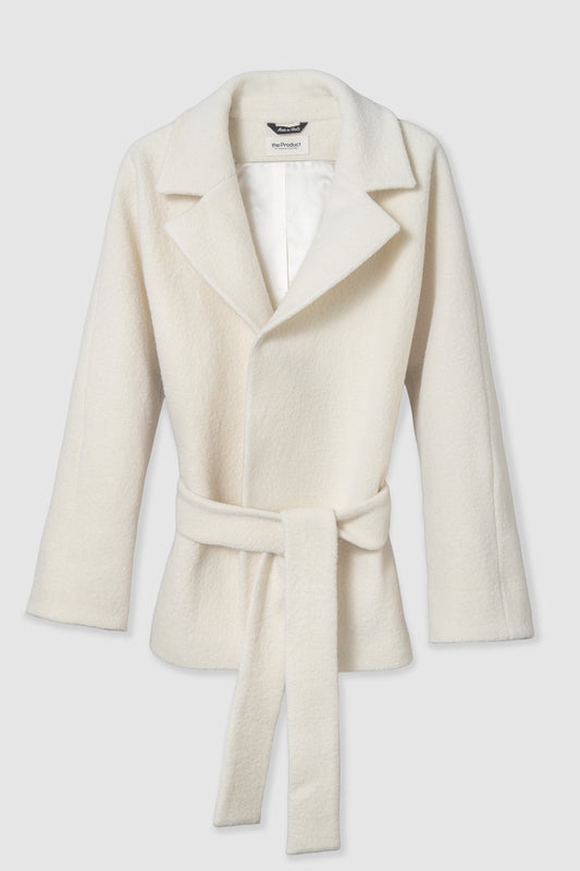 WMN WOOL COAT SHORT