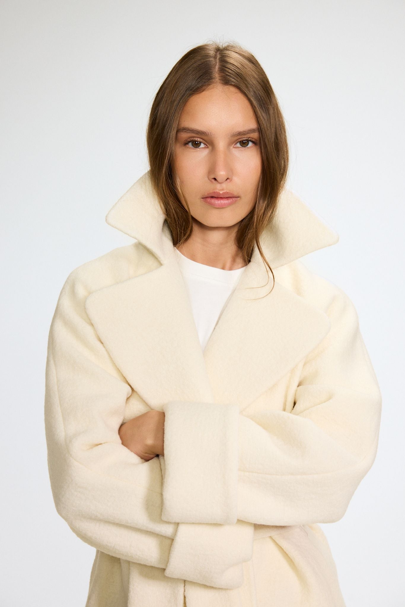 WMN WOOL COAT LONG