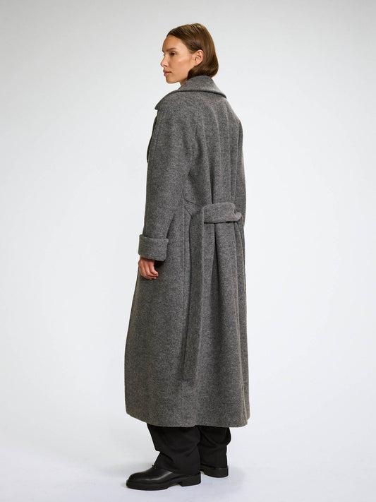WMN WOOL COAT LONG