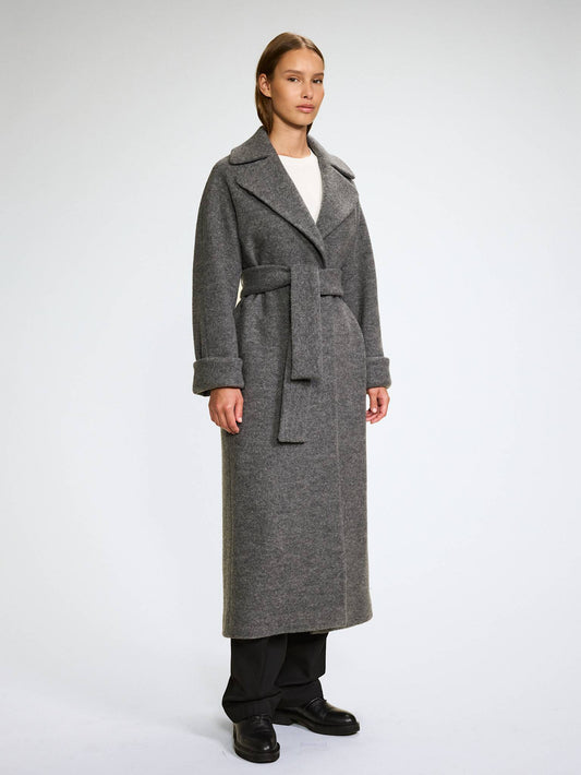 WMN WOOL COAT LONG