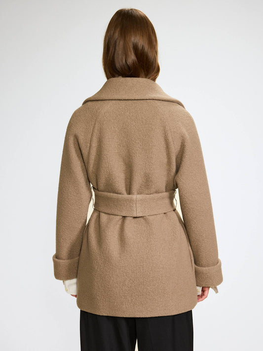 WMN WOOL COAT SHORT