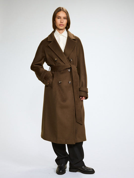 WMN DOUBLE BREASTED COAT