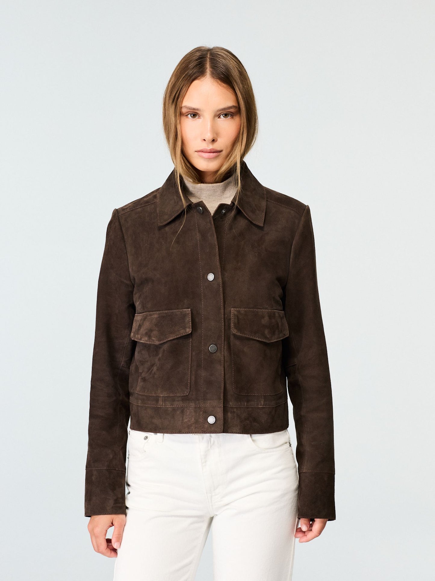 WMN SUEDE SHORT JACKET