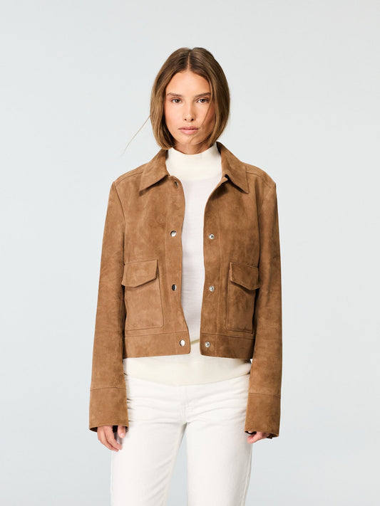 WMN SUEDE SHORT JACKET