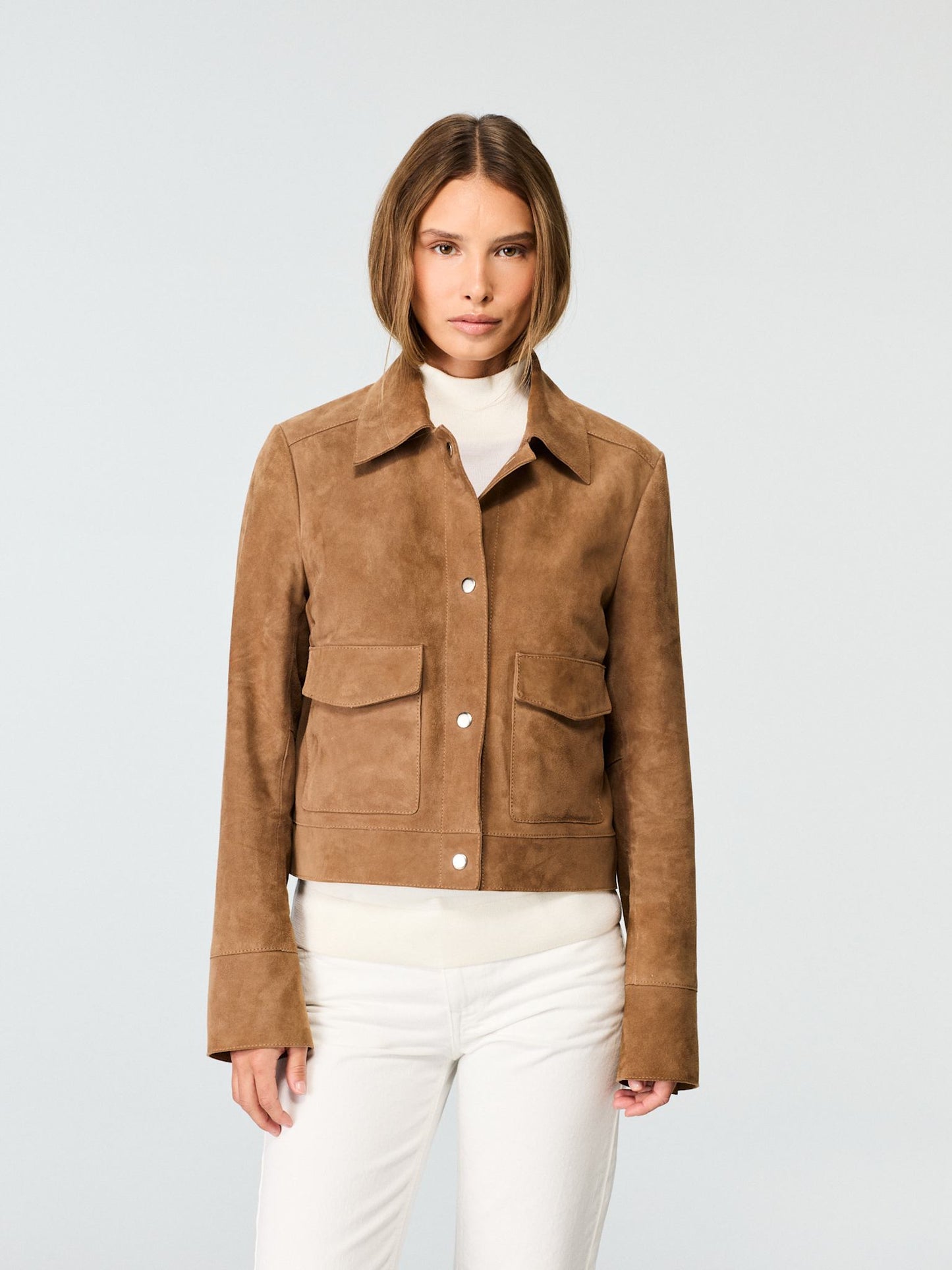 WMN SUEDE SHORT JACKET