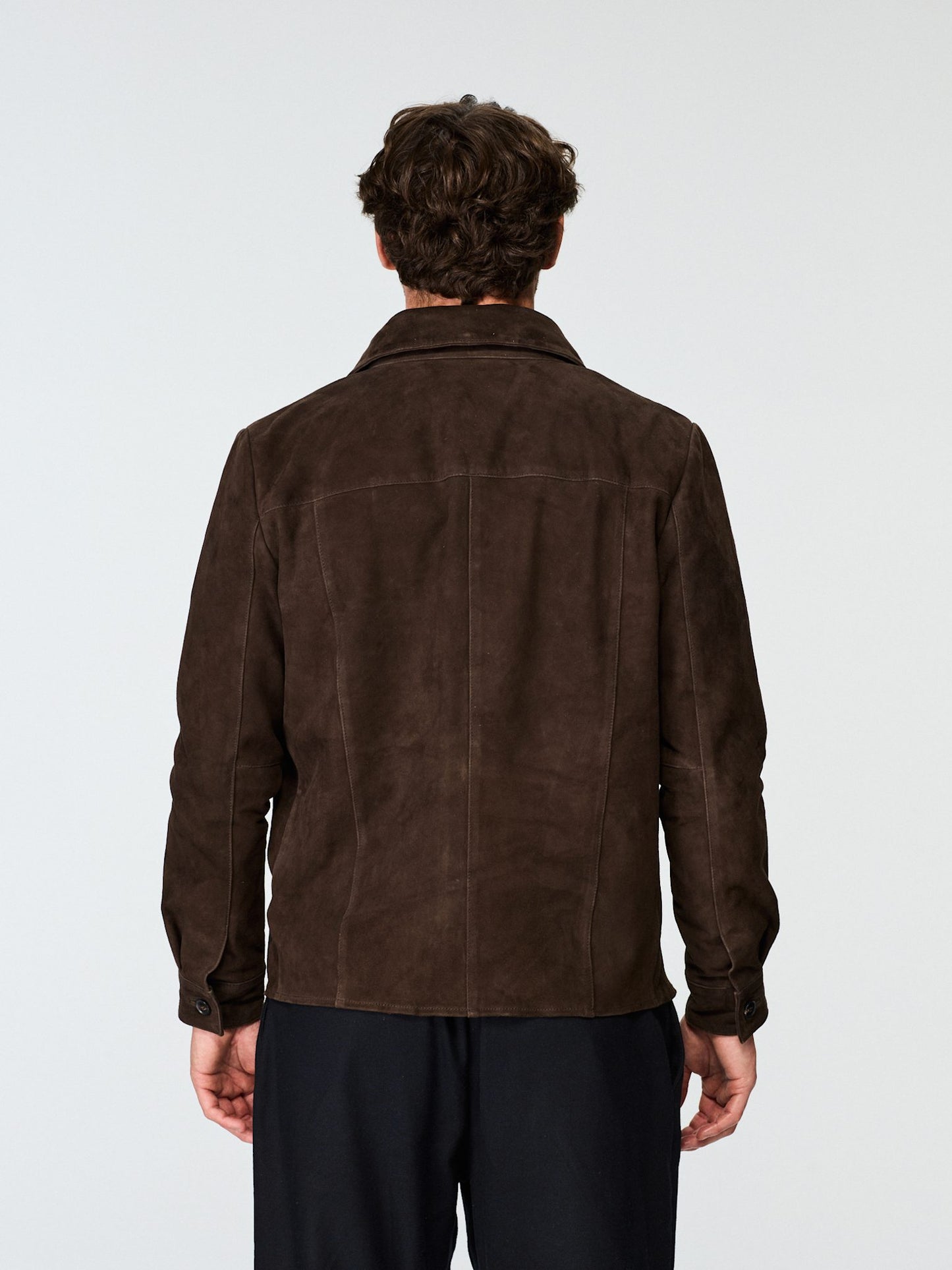 SUEDE SHIRT JACKET
