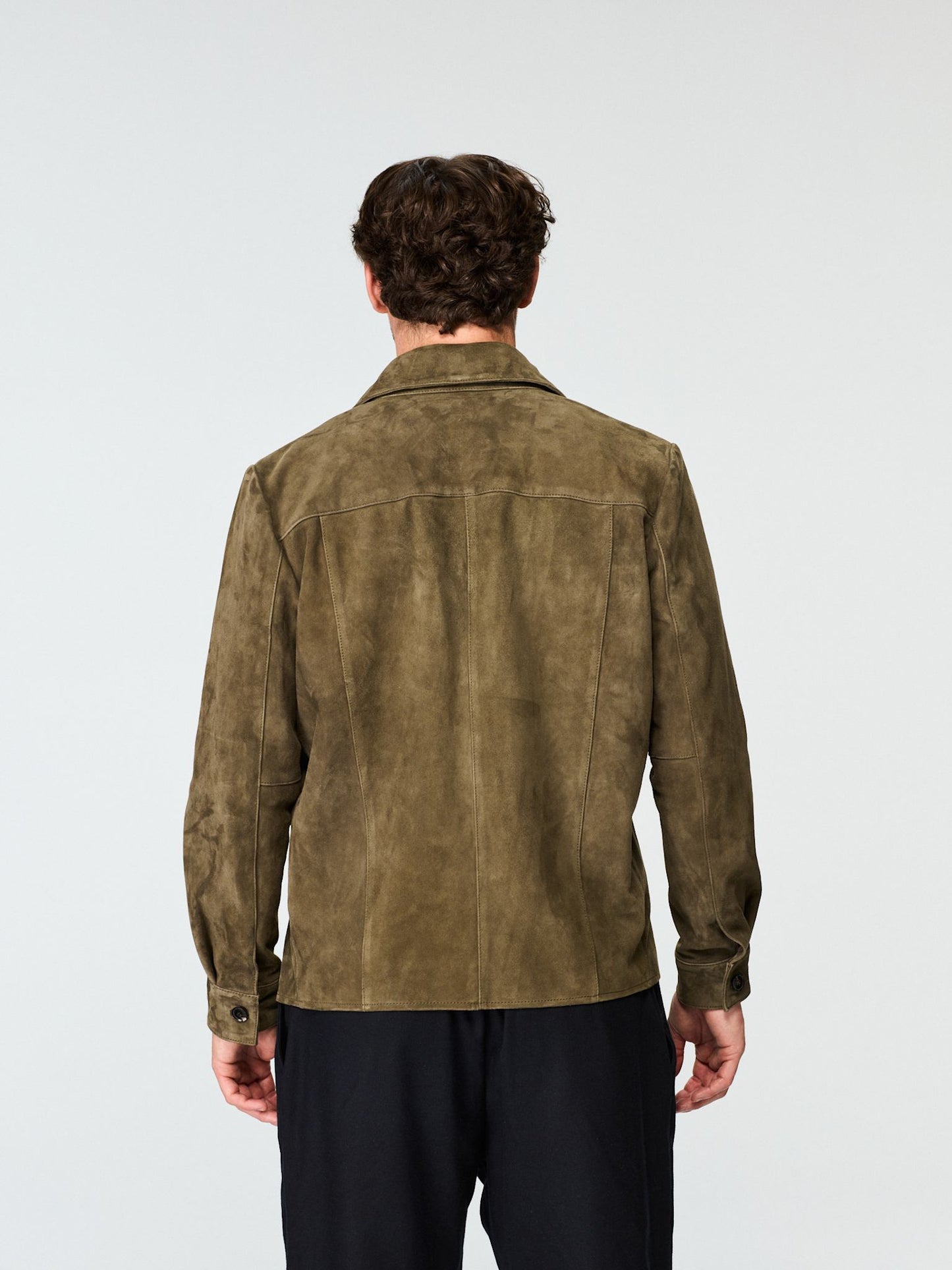 SUEDE SHIRT JACKET