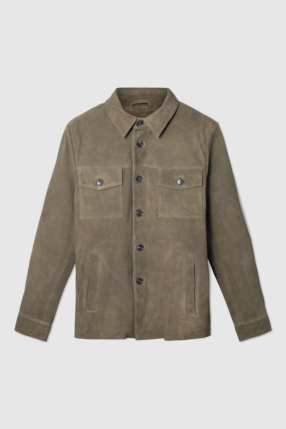 SUEDE SHIRT JACKET