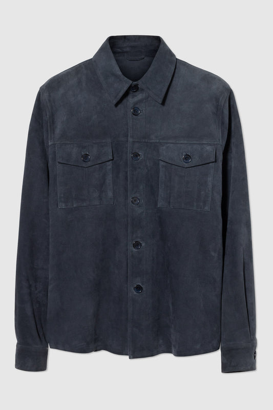 SUEDE SHIRT JACKET