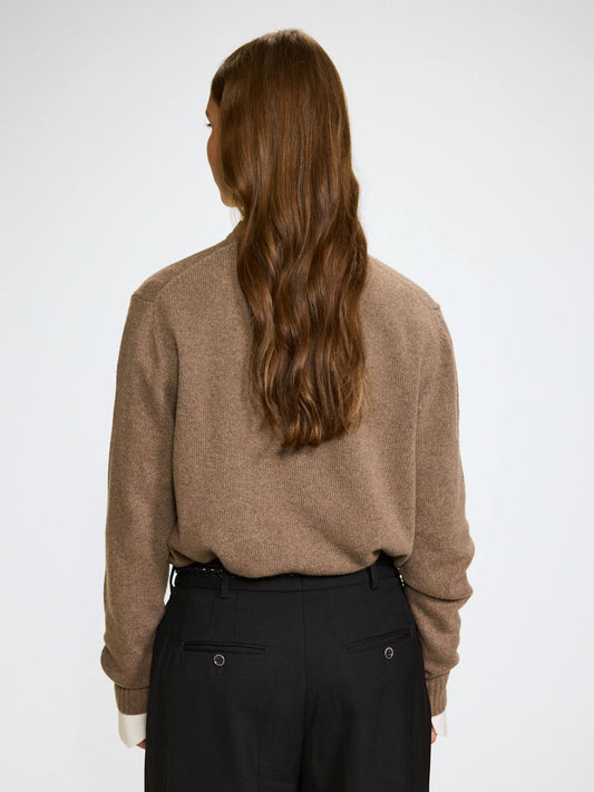 CASHMERE/MERINO SWEATER W