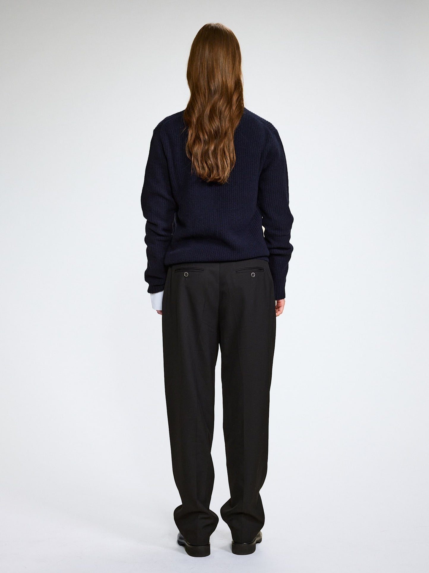 RIB KNIT SWEATER W