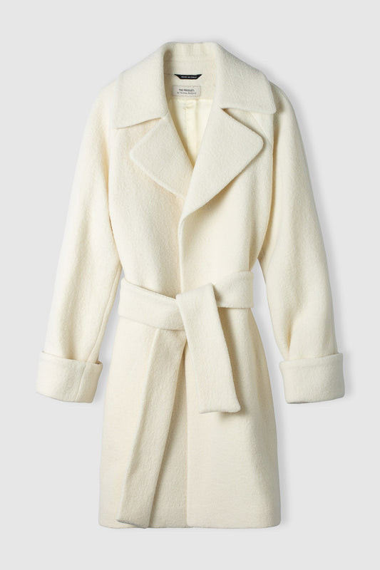 WMN WOOL COAT MID