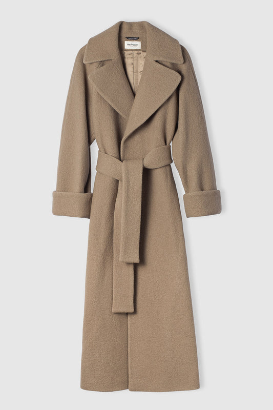 WMN WOOL COAT LONG