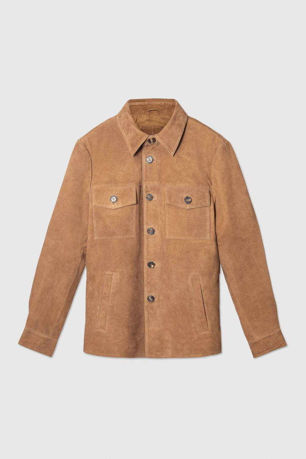 SUEDE SHIRT JACKET