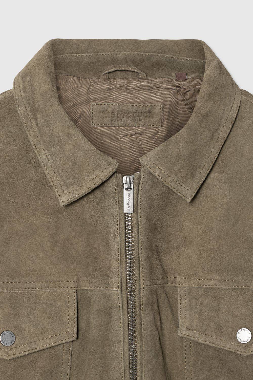 SUEDE ZIP JACKET