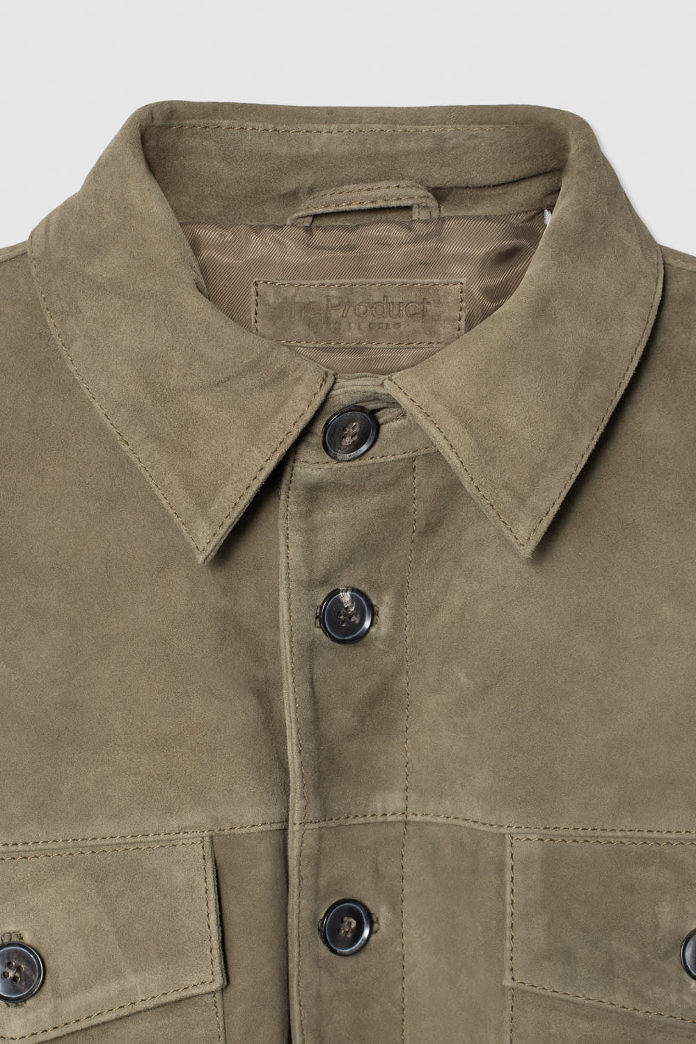 SUEDE SHIRT JACKET
