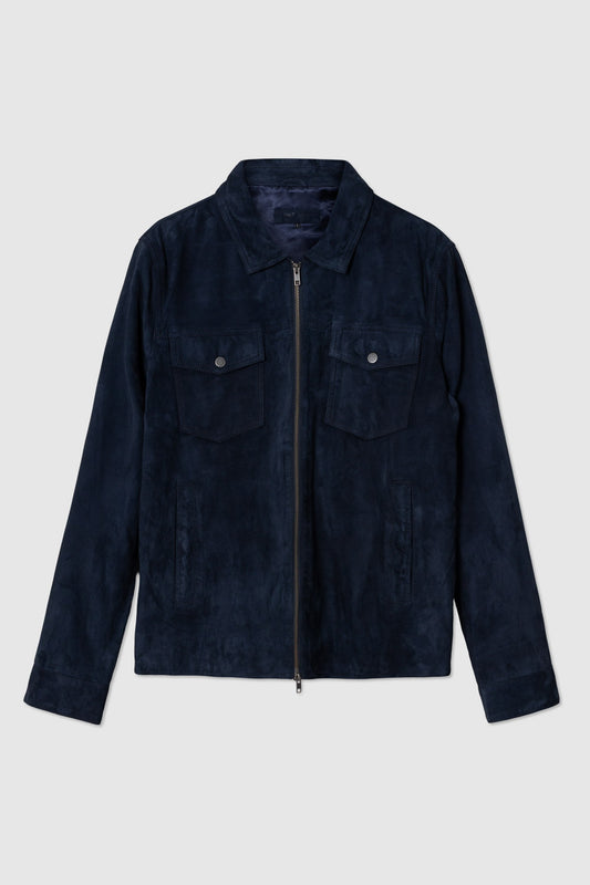 SUEDE ZIP JACKET