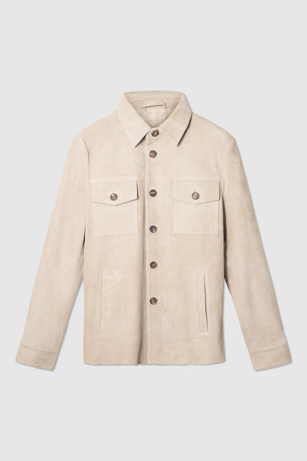 SUEDE SHIRT JACKET