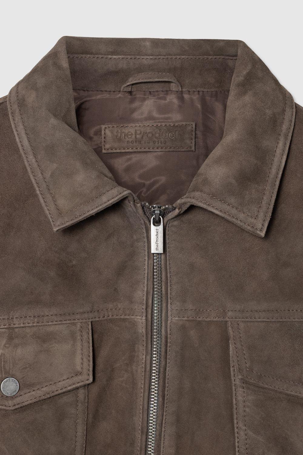 SUEDE ZIP JACKET