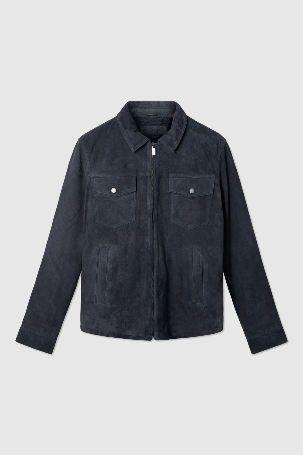 SUEDE ZIP JACKET